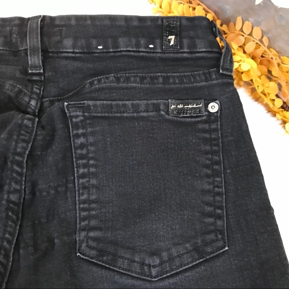7 For All Mankind - The Skinny Bootcut Jeans Black - Picture 6 of 8